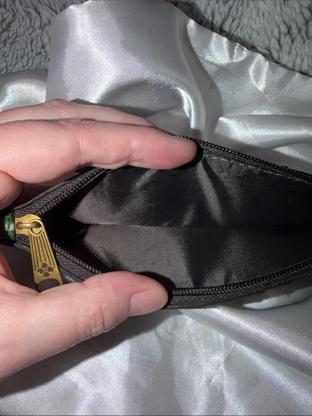 Patricia Nash Green Leather RFID Card Wallet with ID Window